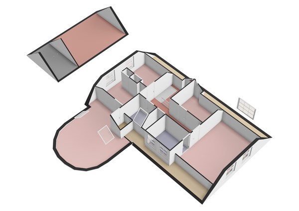 Floorplan - Kerkweg 5, 7038 CE Zeddam